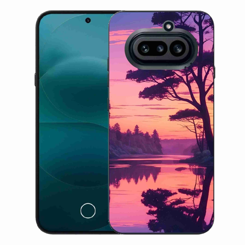 Gelový kryt mmCase na Nothing Phone (4a) - západ slunce nad jezerem