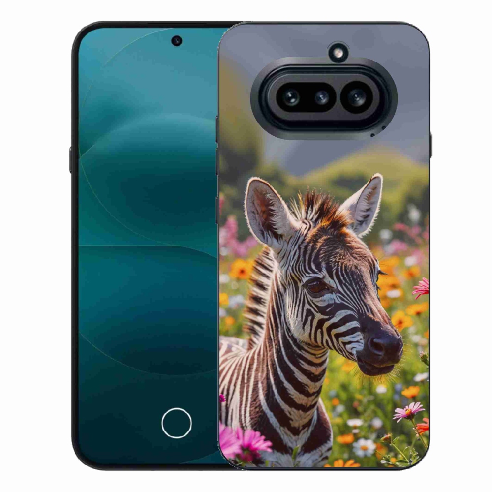 Gelový kryt mmCase na Nothing Phone (4a) - zebra na louce