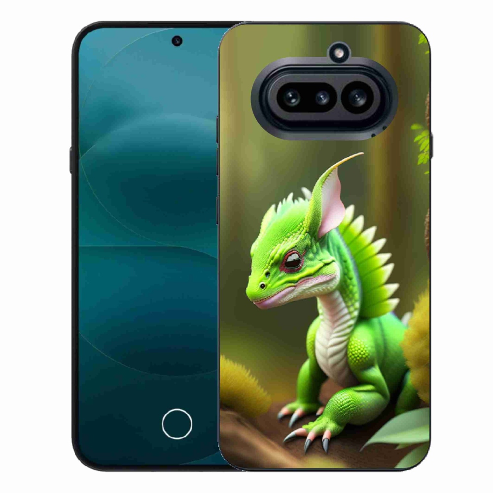 Gelový kryt mmCase na Nothing Phone (4a) - zelený dráček