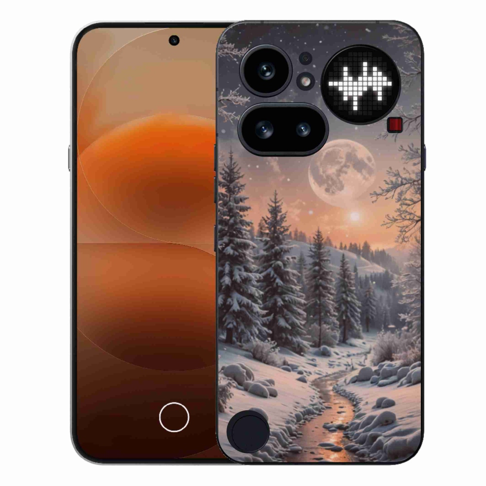Gelový kryt mmCase na Nothing Phone (4a) - zimní krajina 2