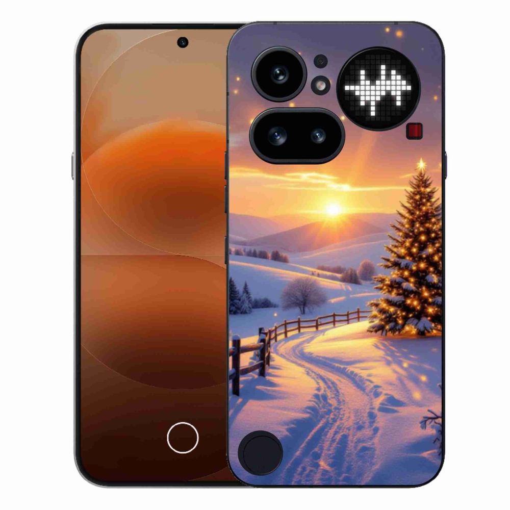 Gelový kryt mmCase na Nothing Phone (4a) - zimní krajina