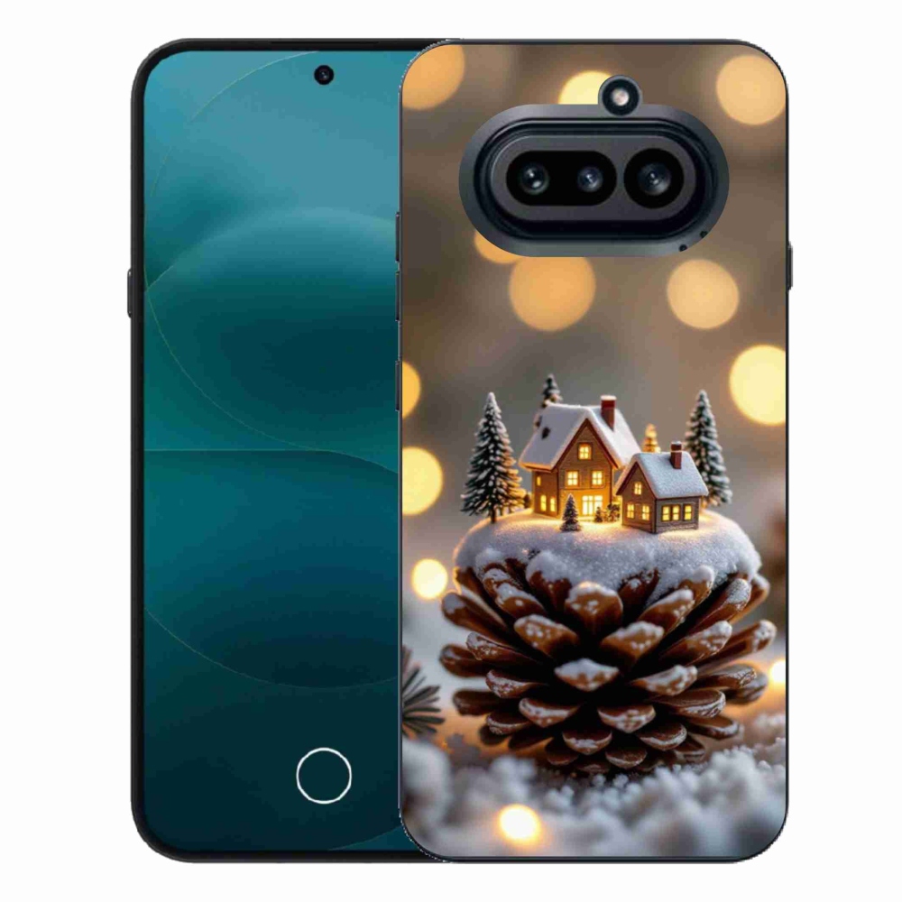 Gelový kryt mmCase na Nothing Phone (4a) - zimní vesnička
