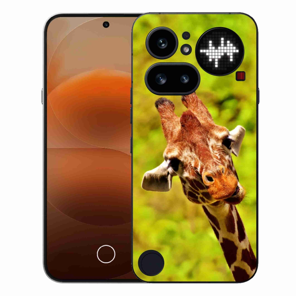 Gelový kryt mmCase na Nothing Phone (4a) - žirafa