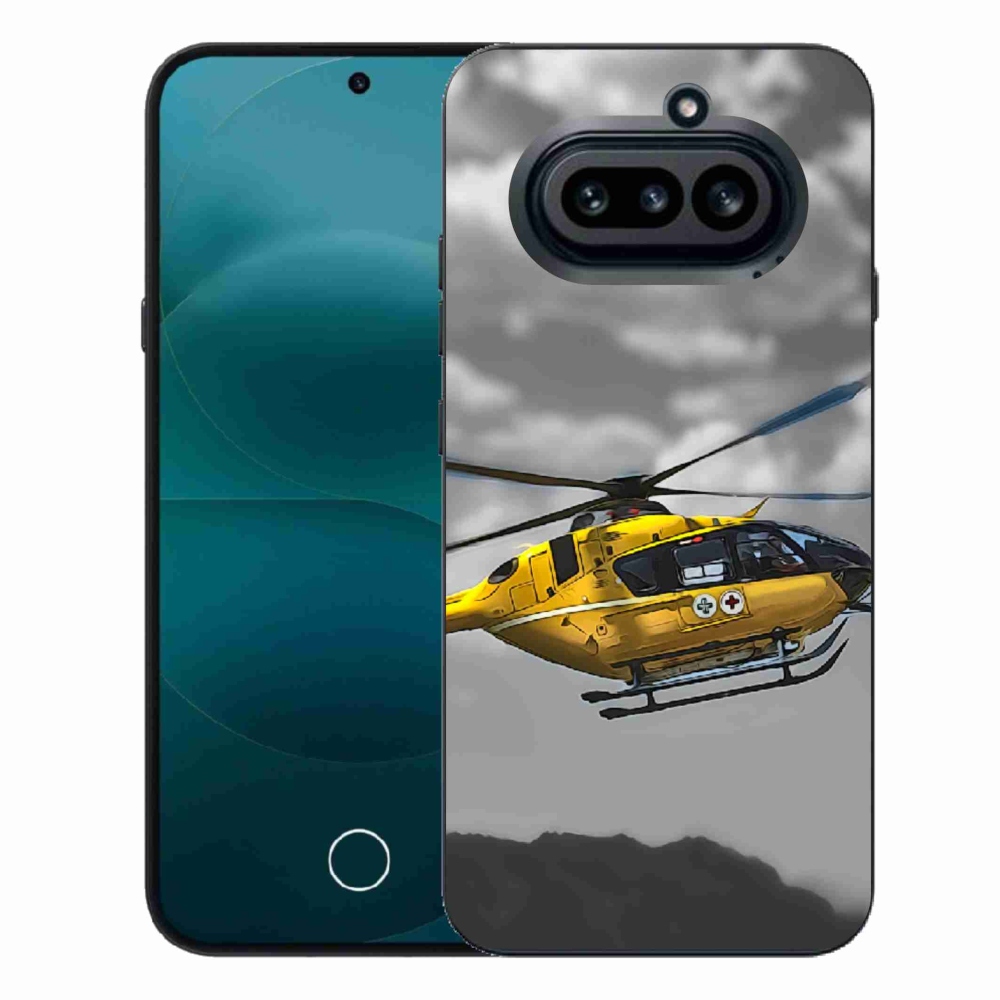 Gelový kryt mmCase na Nothing Phone (4a) - žlutá helikoptéra
