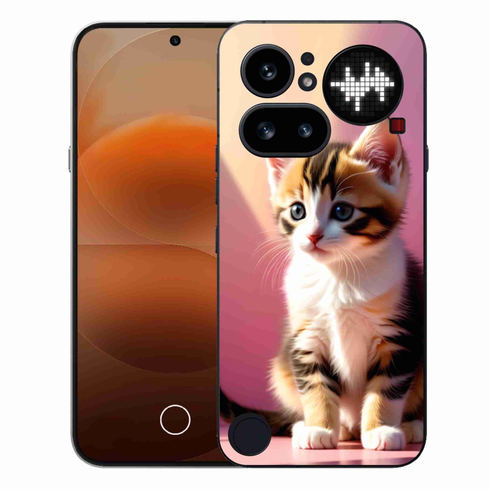 Gelový kryt mmCase na Nothing Phone (4a) - zvědavé kotě 2