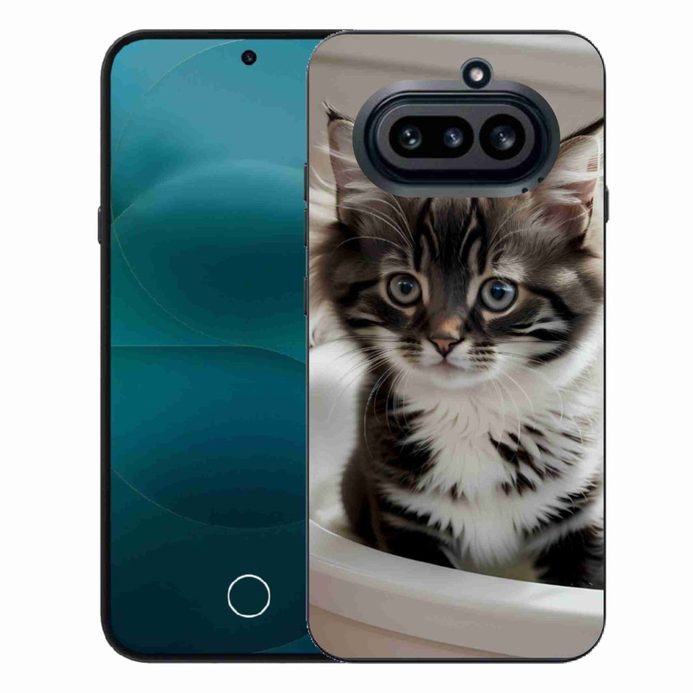 Gelový kryt mmCase na Nothing Phone (4a) - zvědavé kotě