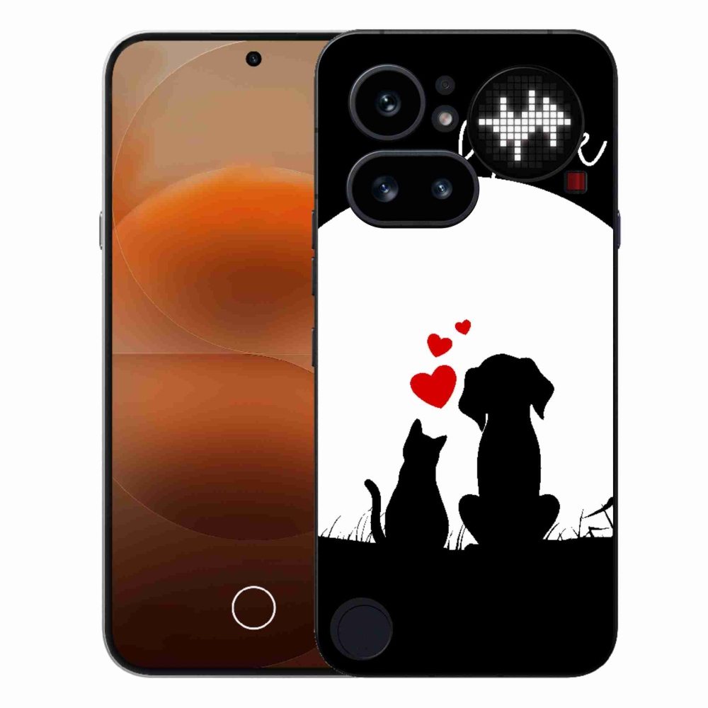 Gelový kryt mmCase na Nothing Phone (4a) - zvířecí láska