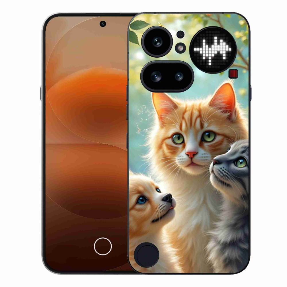 Gelový kryt mmCase na Nothing Phone (4a) - zvířecí přátelství 2