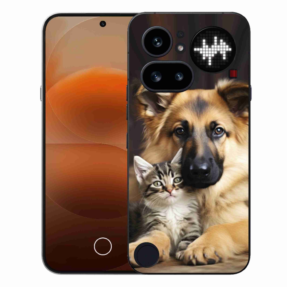 Gelový kryt mmCase na Nothing Phone (4a) - zvířecí přátelství
