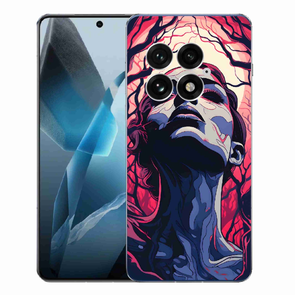 Gelový kryt mmCase na One Plus 13 - abstraktní obličej
