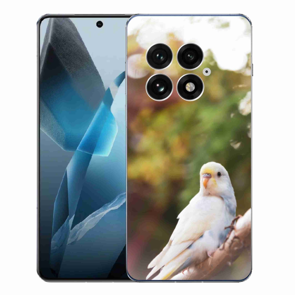 Gelový kryt mmCase na One Plus 13 - andulka bílá
