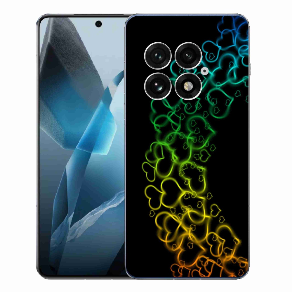 Gelový kryt mmCase na One Plus 13 - barevná srdíčka