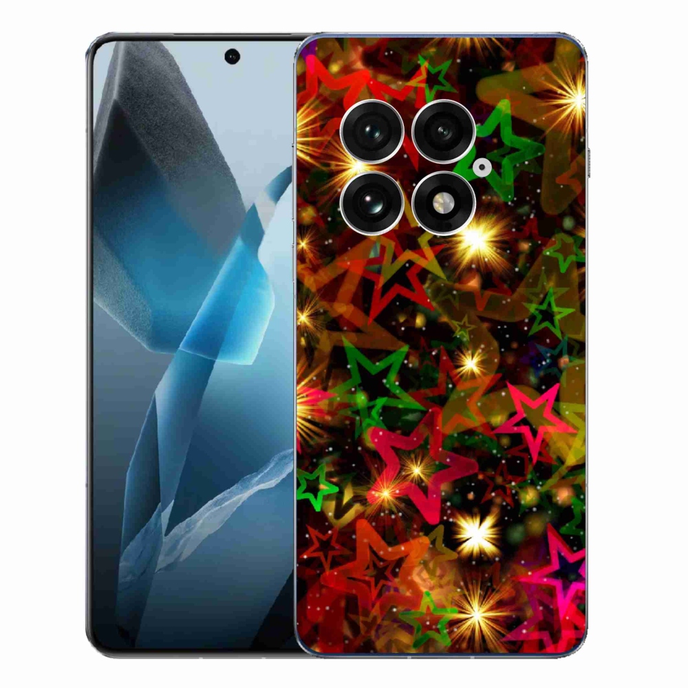 Gelový kryt mmCase na One Plus 13 - barevné hvězdičky