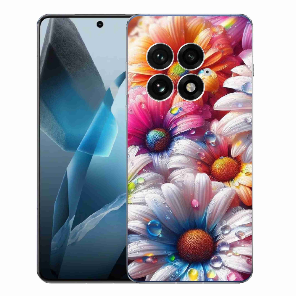 Gelový kryt mmCase na One Plus 13 - barevné kopretiny