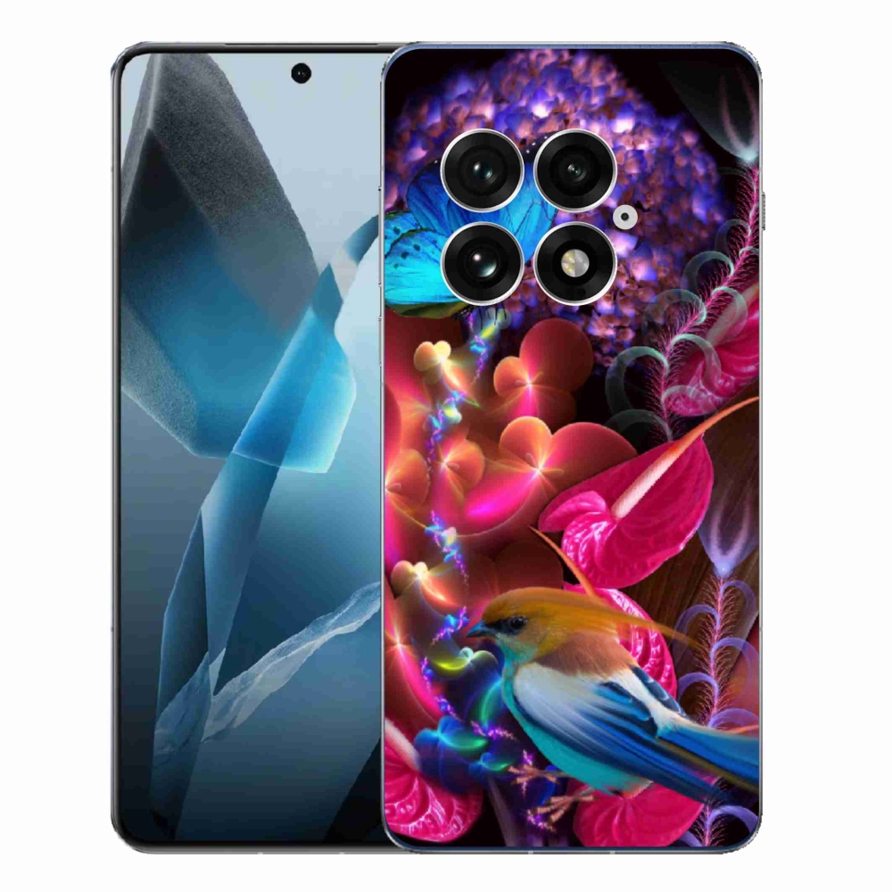 Gelový kryt mmCase na One Plus 13 - barevné květiny