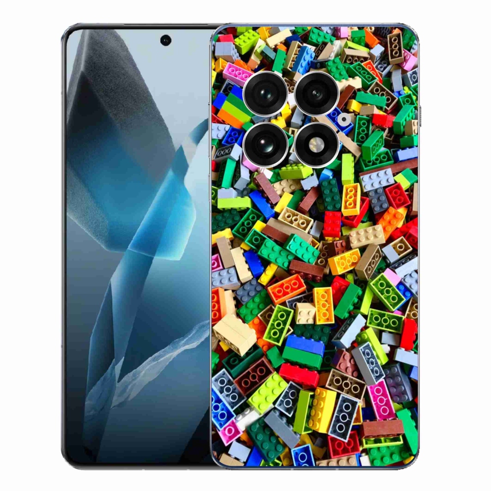 Gelový kryt mmCase na One Plus 13 - barevné stavební kostky