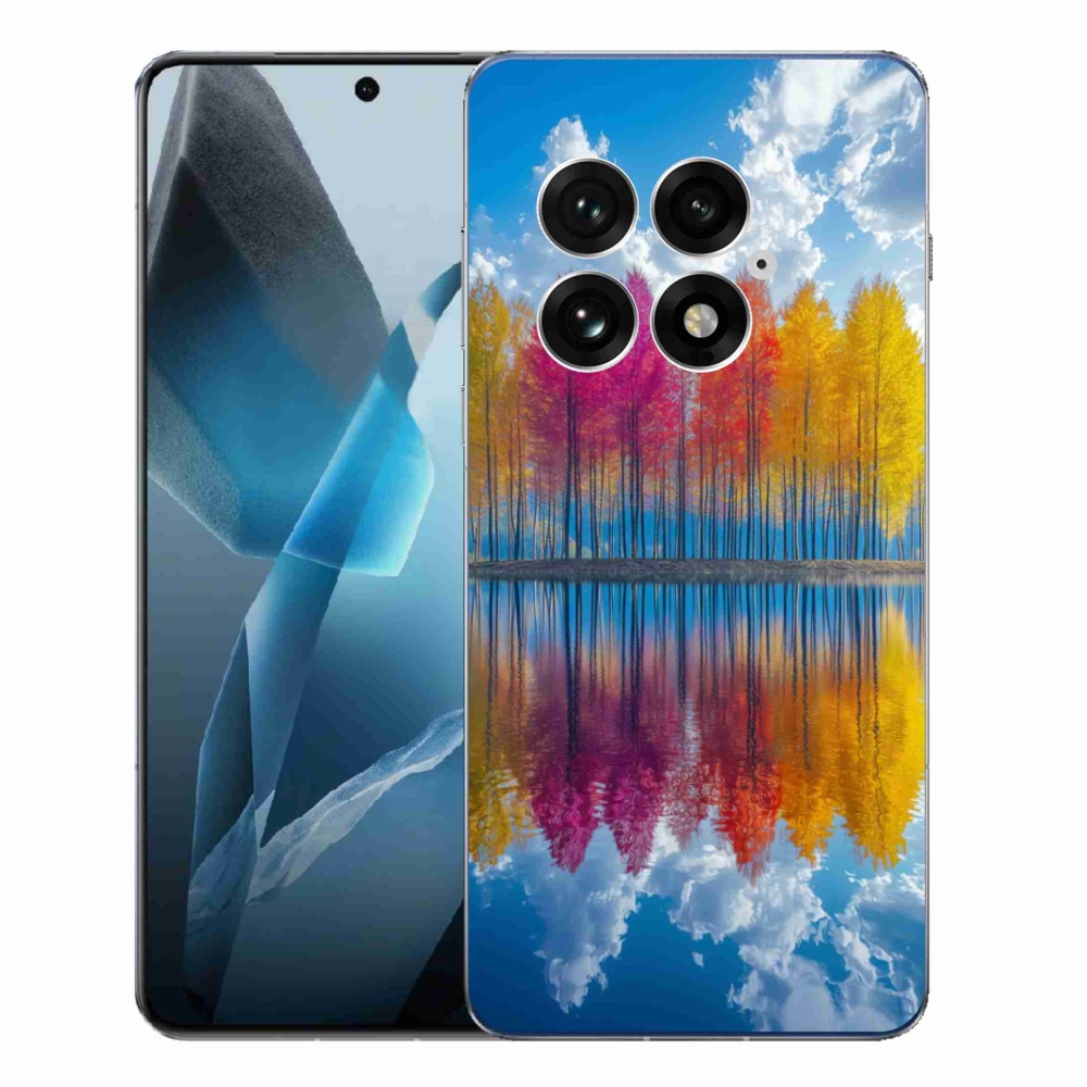 Gelový kryt mmCase na One Plus 13 - barevné stromy