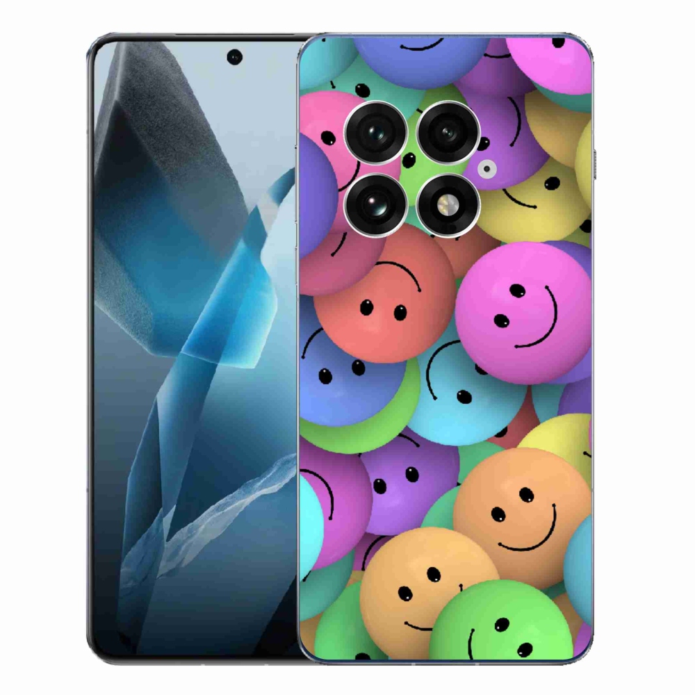 Gelový kryt mmCase na One Plus 13 - barevní smajlíci