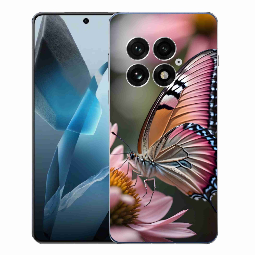 Gelový kryt mmCase na One Plus 13 - barevný motýl