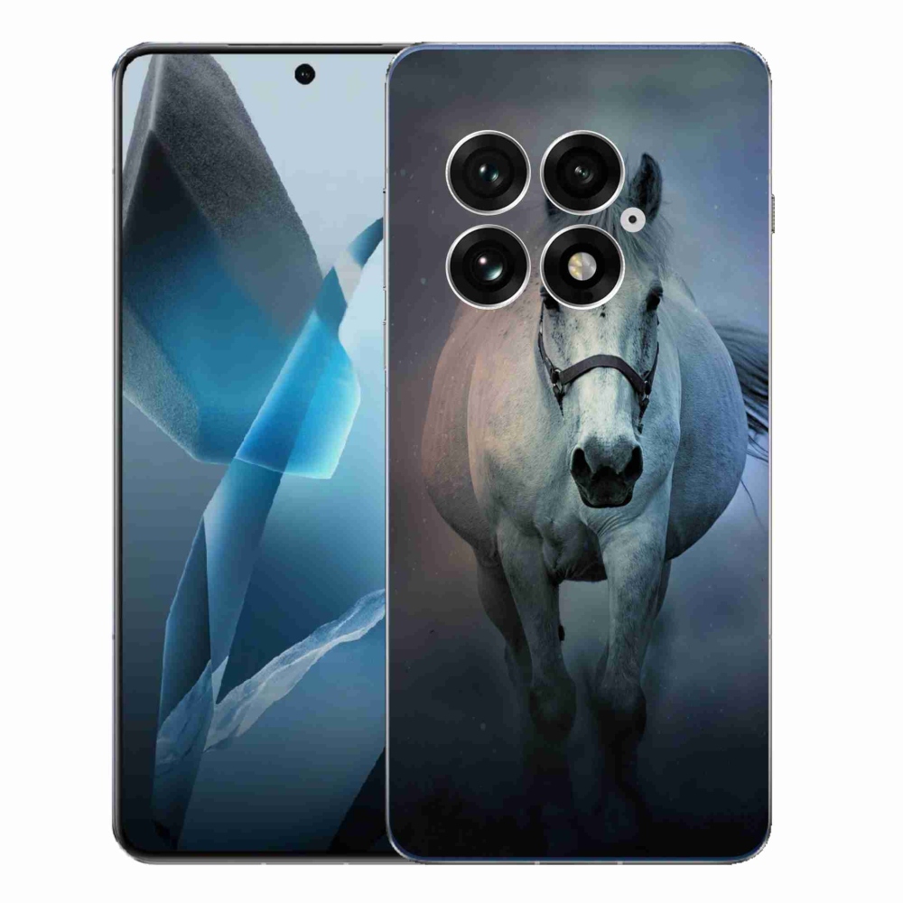 Gelový kryt mmCase na One Plus 13 - běžící bílý kůň