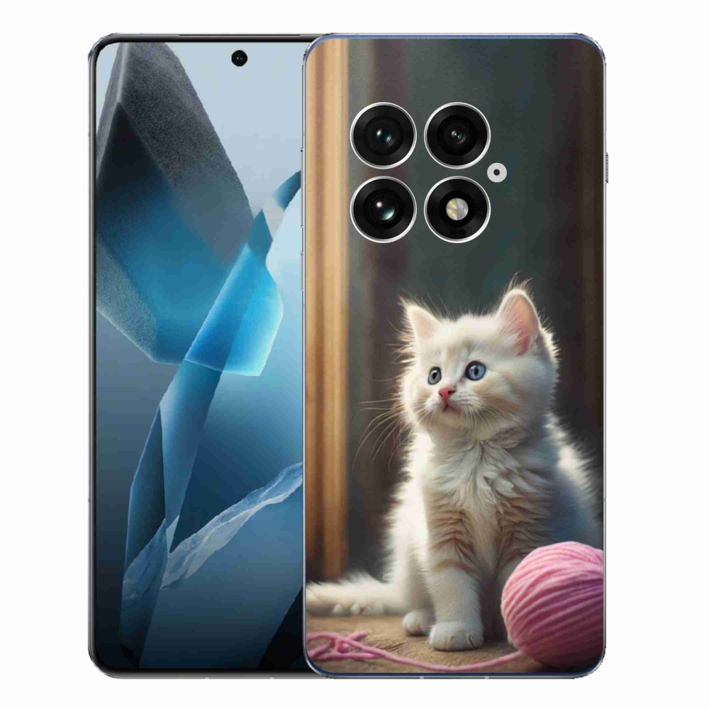 Gelový kryt mmCase na One Plus 13 - bílé kotě 2