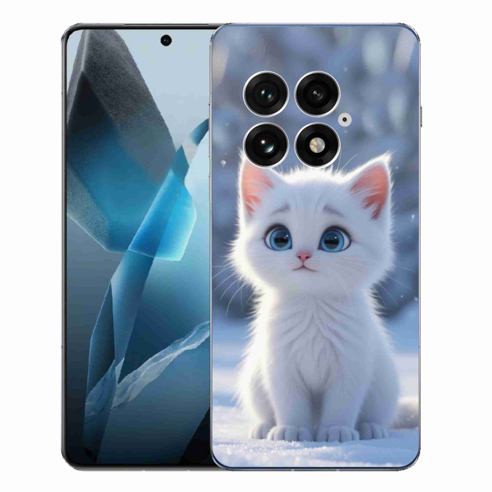 Gelový kryt mmCase na One Plus 13 - bílé kotě 3