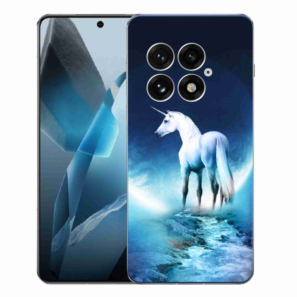 Gelový kryt mmCase na One Plus 13 - bílý jednorožec