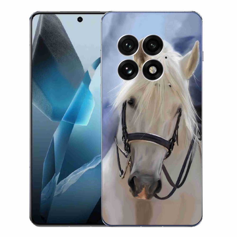 Gelový kryt mmCase na One Plus 13 - bílý kůň