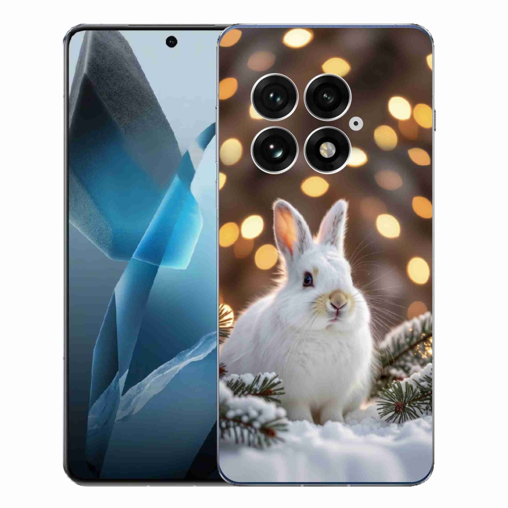 Gelový kryt mmCase na One Plus 13 - bílý zajíc