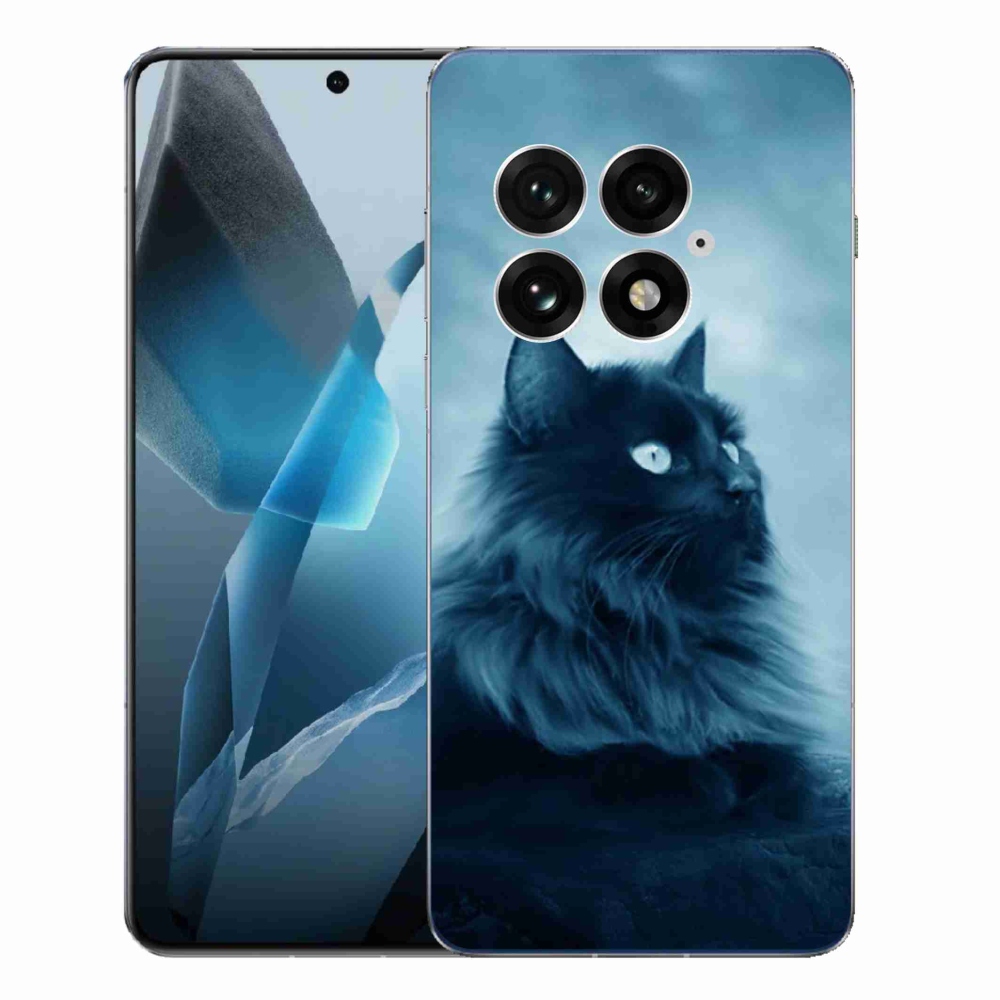 Gelový kryt mmCase na One Plus 13 - černá kočka 1