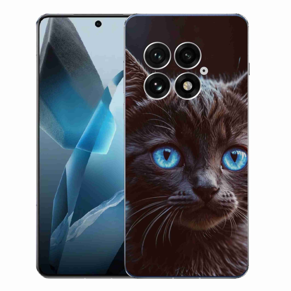 Gelový kryt mmCase na One Plus 13 - černé kotě 2
