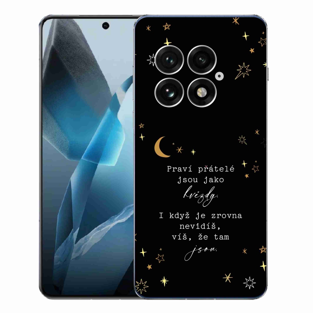 Gelový kryt mmCase na One Plus 13 - citát 6 černé pozadí