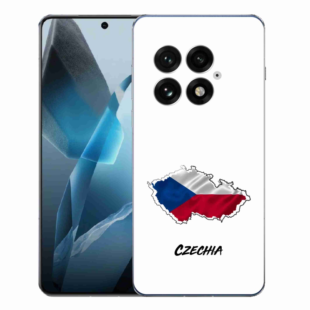 Gelový kryt mmCase na One Plus 13 - Czechia bílé pozadí
