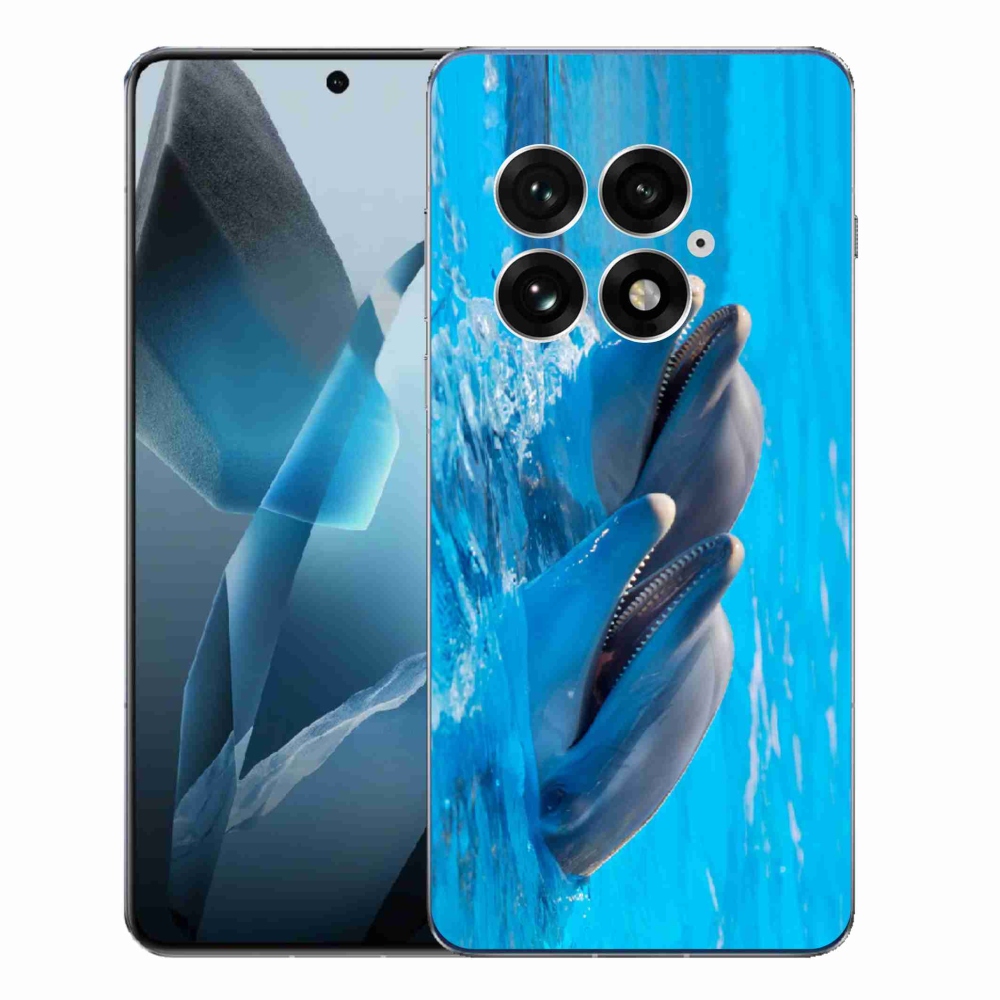 Gelový kryt mmCase na One Plus 13 - delfíni