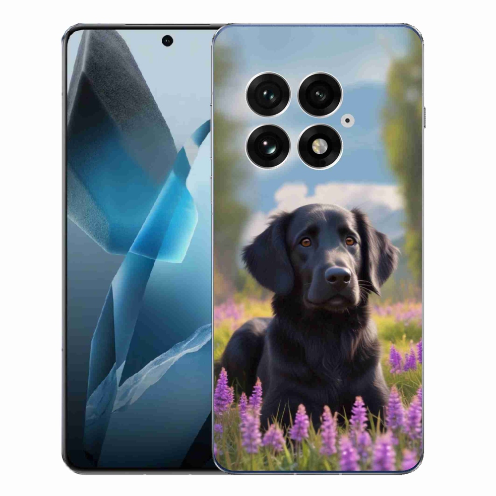 Gelový kryt mmCase na One Plus 13 - elegantní černý retrívr