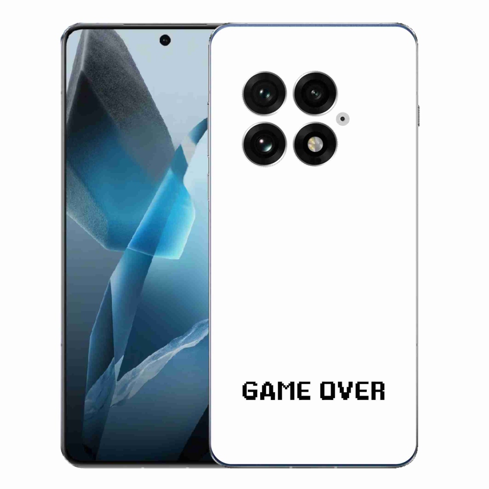 Gelový kryt mmCase na One Plus 13 - game over bílé pozadí