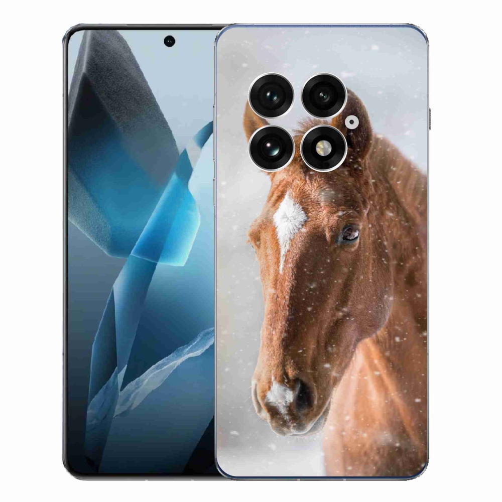 Gelový kryt mmCase na One Plus 13 - hnědý kůň 2