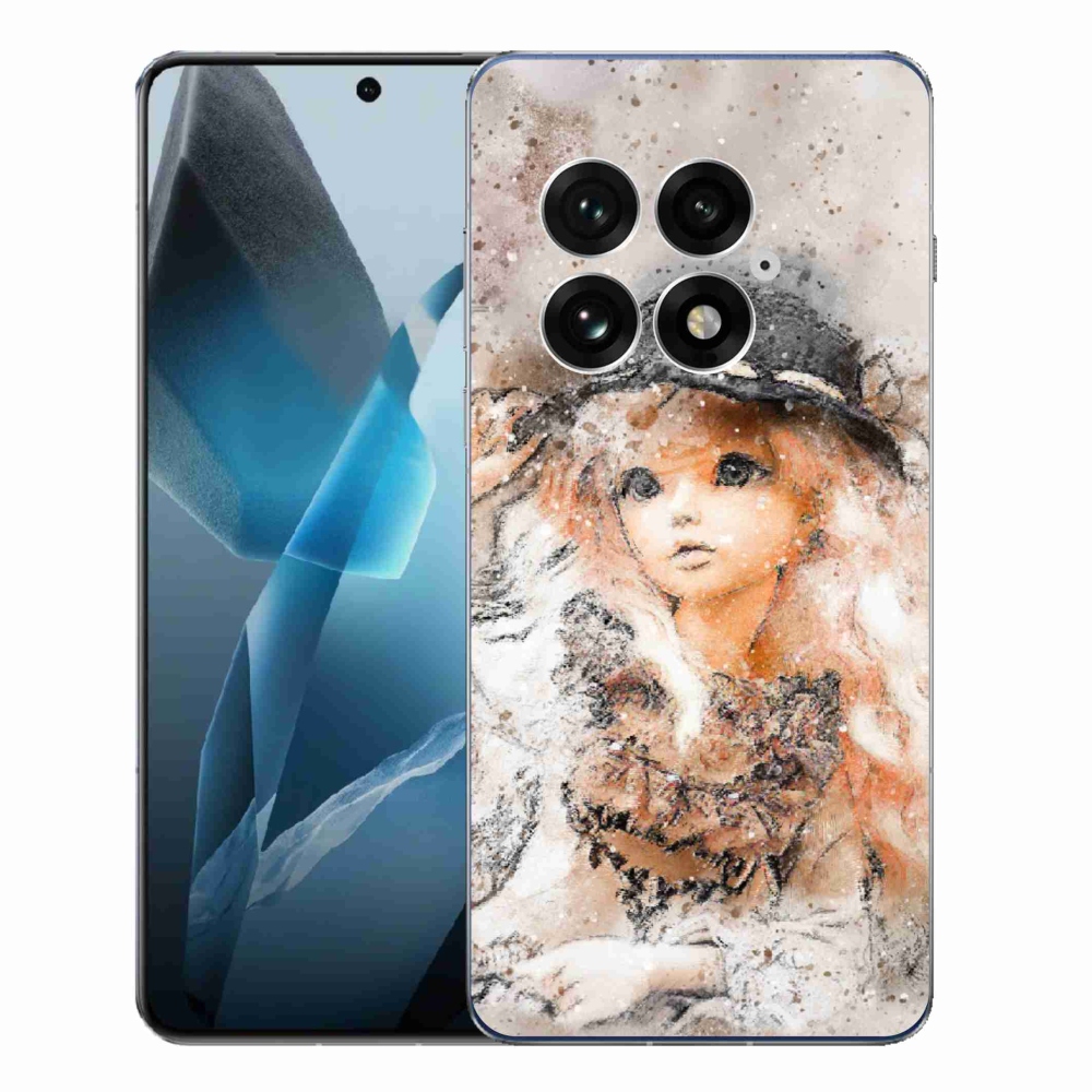 Gelový kryt mmCase na One Plus 13 - holčička s kloboukem
