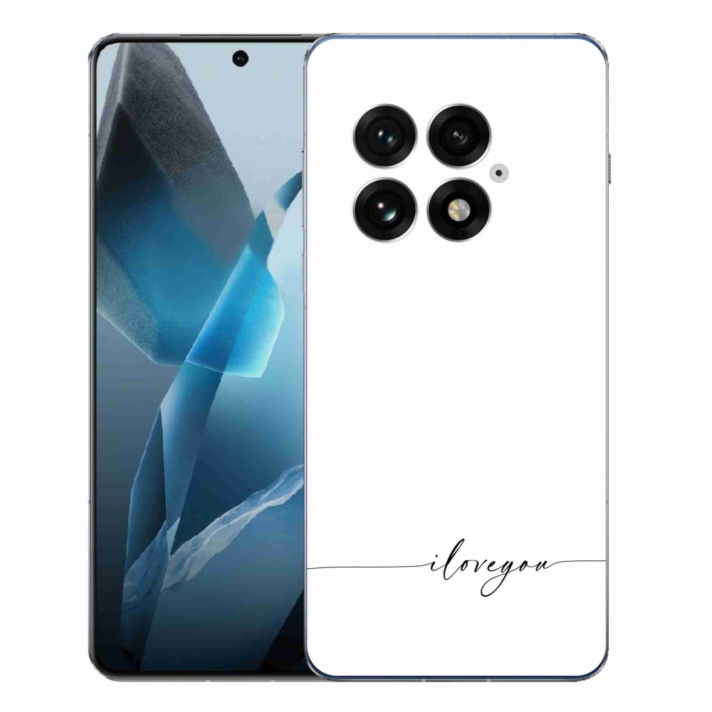 Gelový kryt mmCase na One Plus 13 - I love you bílé pozadí
