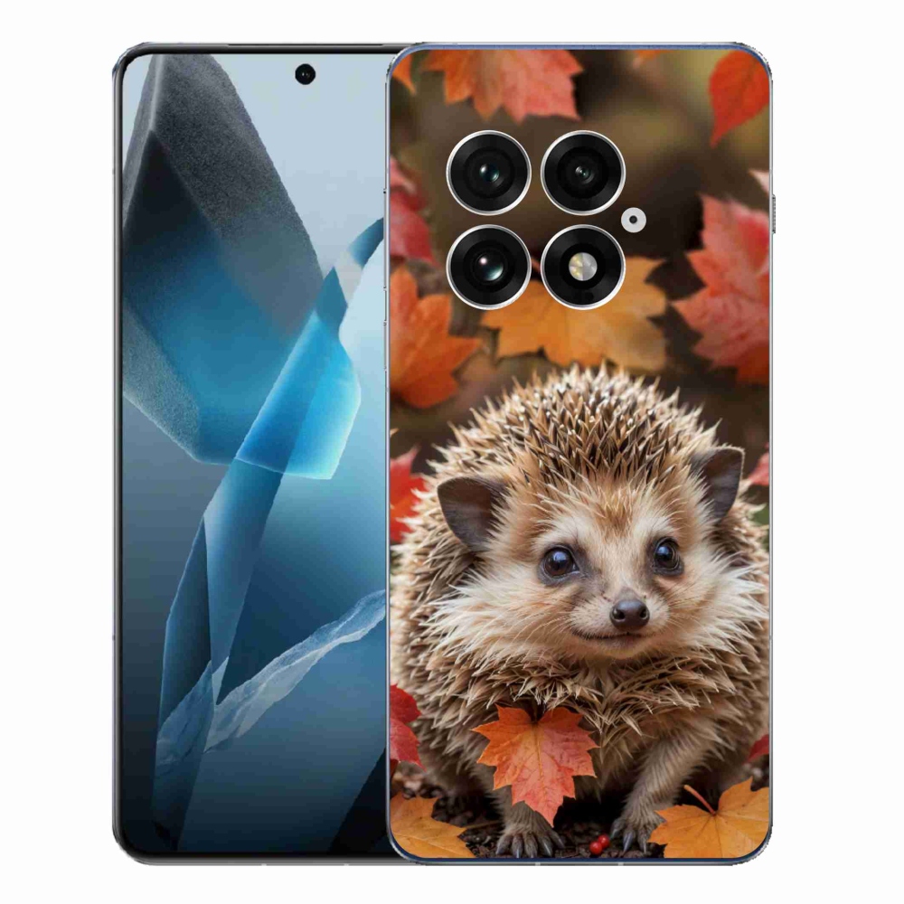 Gelový kryt mmCase na One Plus 13 - ježek v listí