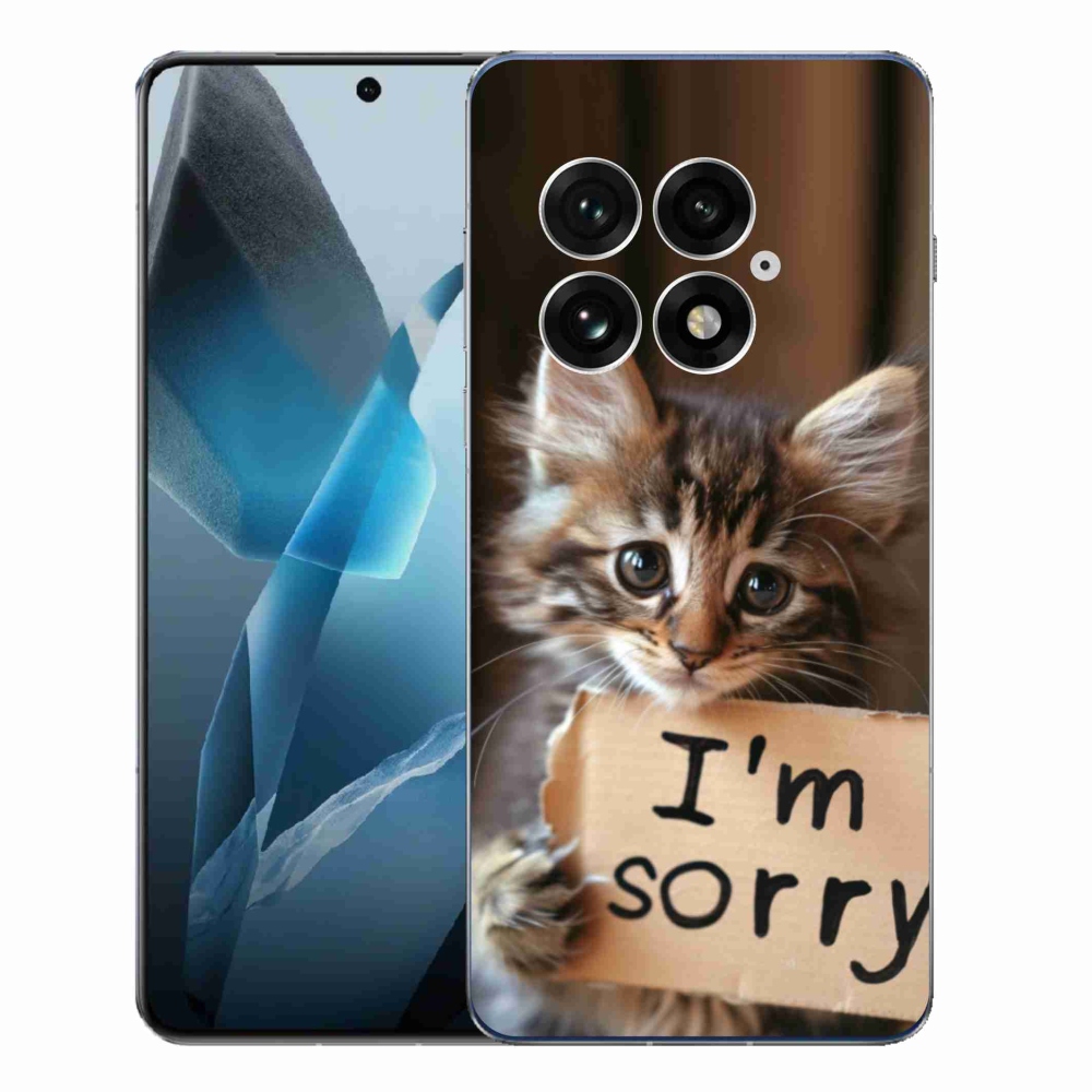 Gelový kryt mmCase na One Plus 13 - kočíčí omluva