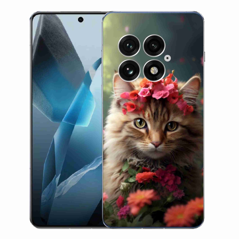 Gelový kryt mmCase na One Plus 13 - kočíčí princezna