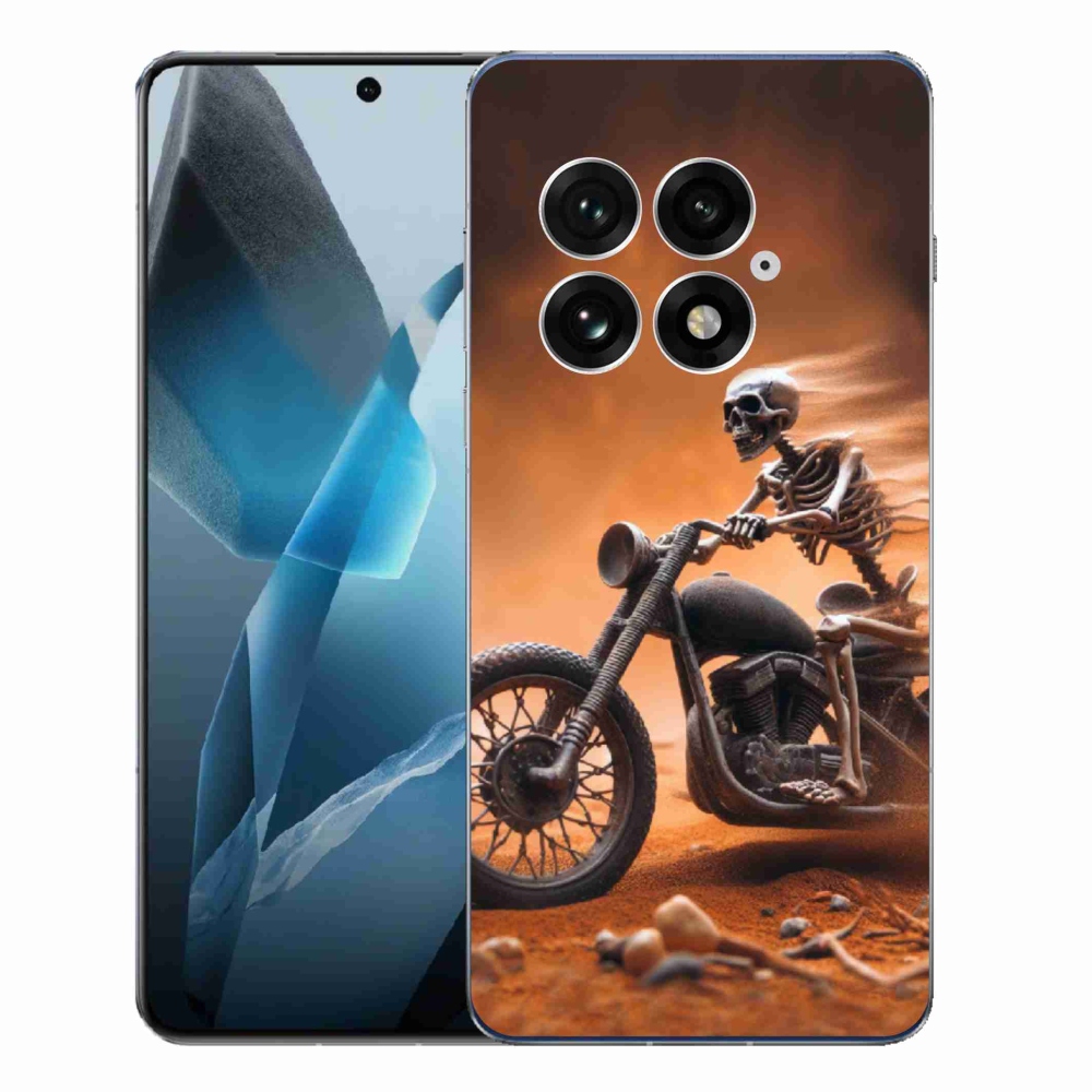 Gelový kryt mmCase na One Plus 13 - kostra na motorce