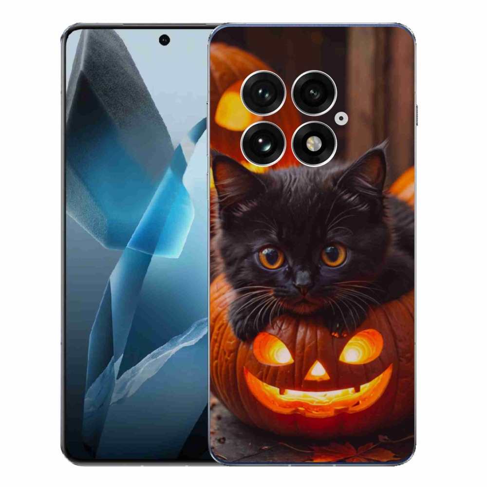 Gelový kryt mmCase na One Plus 13 - kotě a dýně