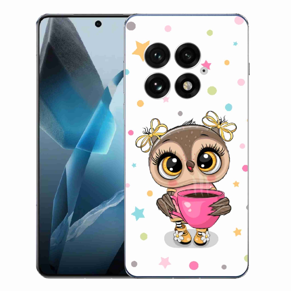 Gelový kryt mmCase na One Plus 13 - kreslená sovička