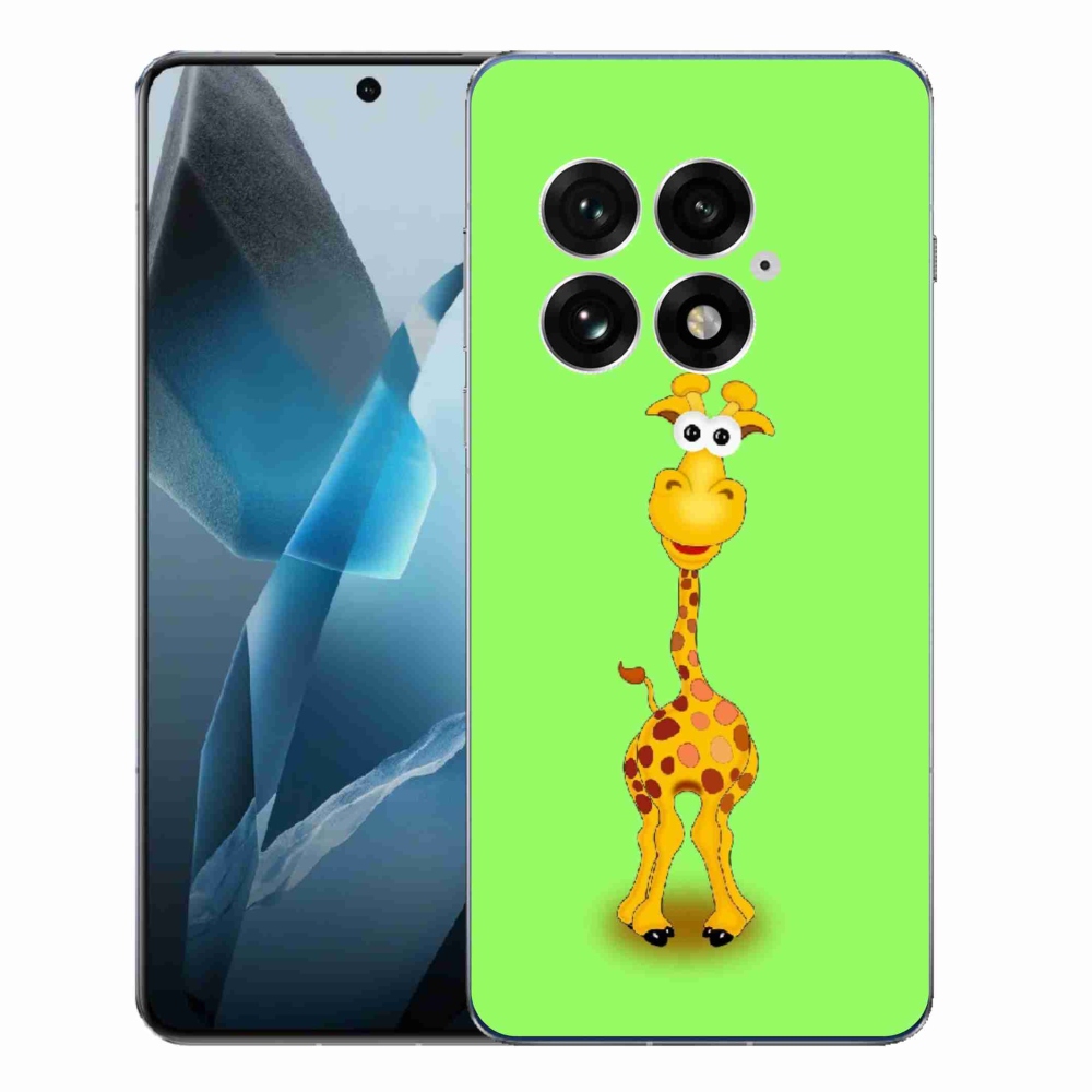 Gelový kryt mmCase na One Plus 13 - kreslená žirafa