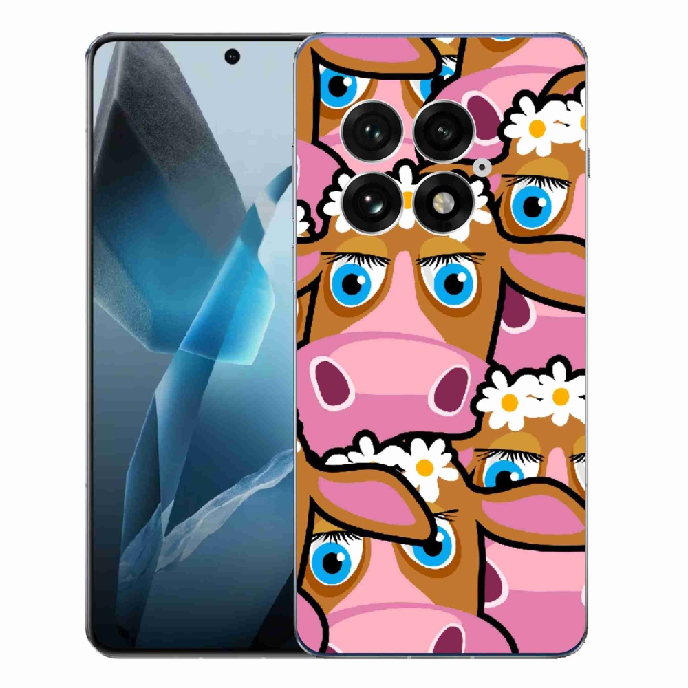 Gelový kryt mmCase na One Plus 13 - kreslené kravičky