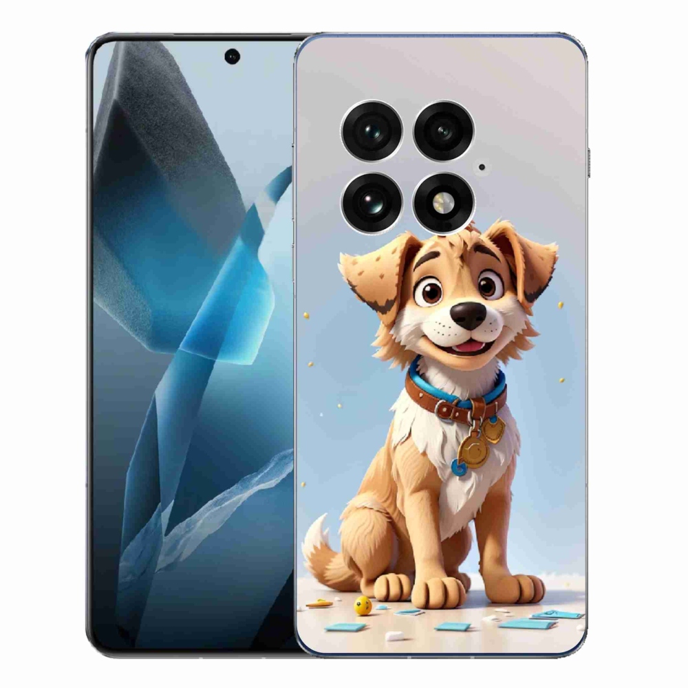 Gelový kryt mmCase na One Plus 13 - kreslené štěně