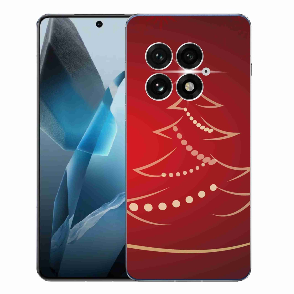 Gelový kryt mmCase na One Plus 13 - kreslený vánoční stromek