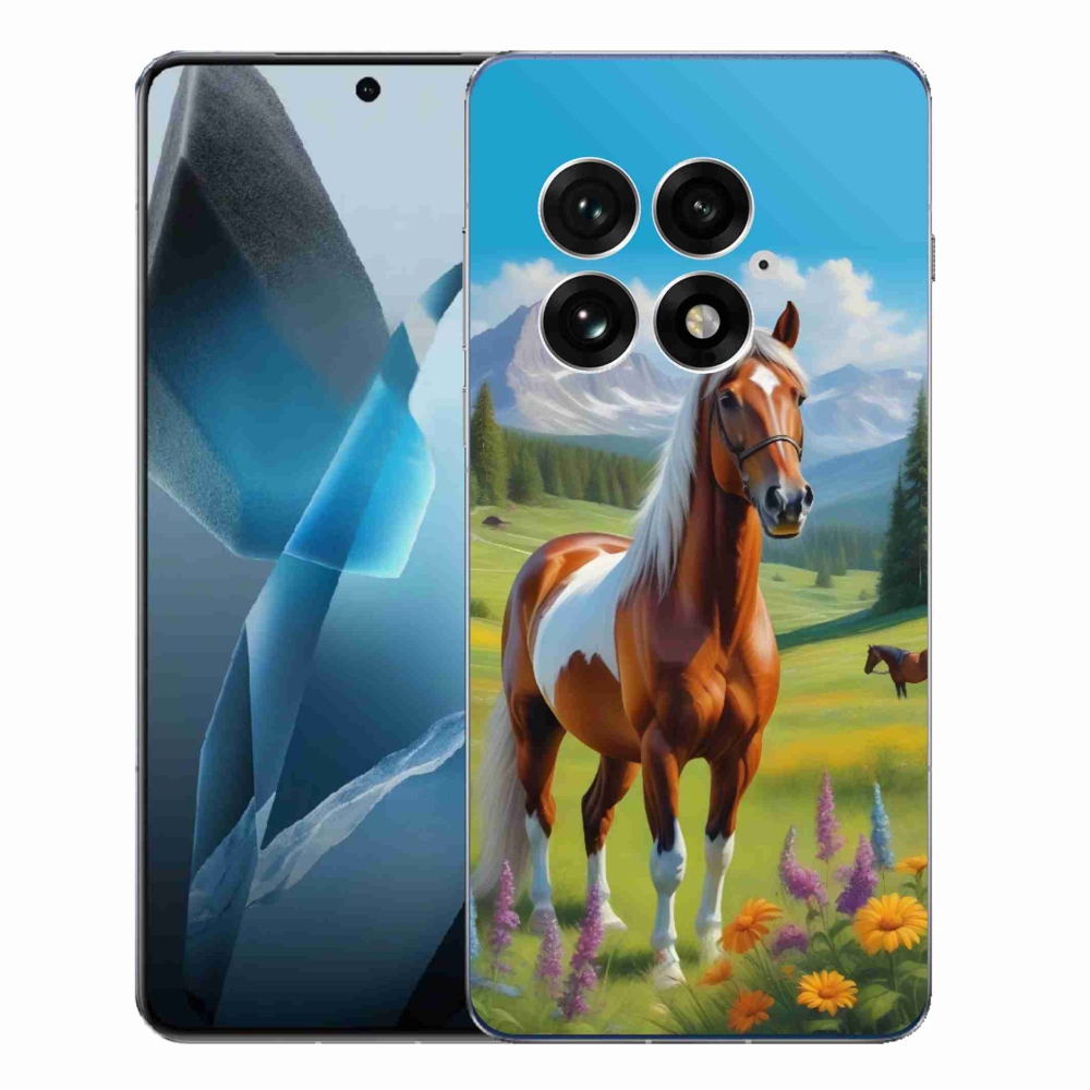 Gelový kryt mmCase na One Plus 13 - kůň na louce